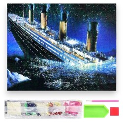 784681 DIAMENTOWA MOZAIKA 45x35 TITANIC