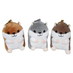 163189 SUN-DAY MAŁY PLUSZAK PLUSZOWY CHOMIK BRELOK 12 CM 3 KOLORY