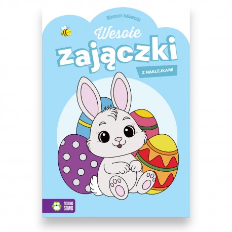 880938 WIELKANOCNE MALOWANKI WESOŁE ZAJĄCZKI ZIELONA SOWA