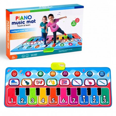 470117 PIANINKO MATA MUZYCZNA 130X48 cm DO TAŃCZENIA NAGRYWA PEGAZ