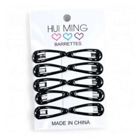 L7667 OZDOBA DO WŁOSÓW SPINKA CZARNY 10 szt. MIDEX