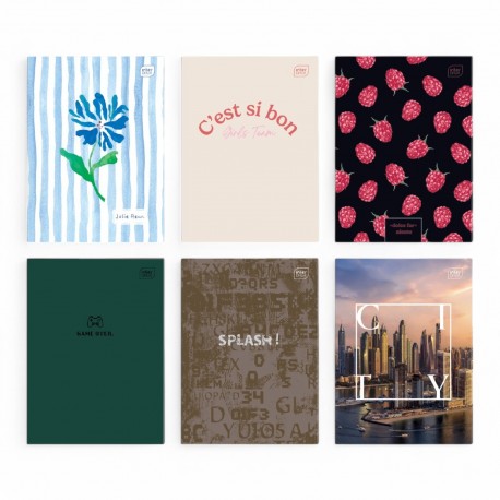 367020 ZESZYT W LINIĘ A5 80 MIX INTERDRUK