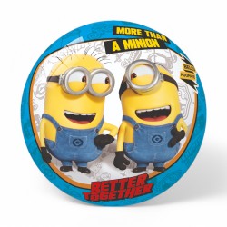 132862 MINI PIŁKA GUMOWA MINIONKI 14 CM BEST MS TOYS