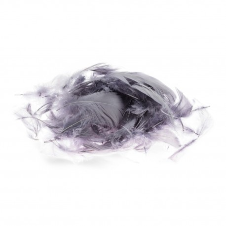 682765 PIÓRKA DEKORACYJNE SZARY 7 cm BREWIS