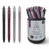 362254 DŁUGOPIS AUTOMATYCZNY Z GRIPSEM ACADEMY CZARNY 4 KOLORY INTERDRUK