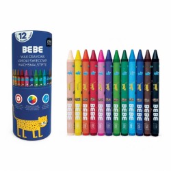 362933 KREDKI ŚWIECOWE 12 KOL. BEBE KIDS INTERDRUK