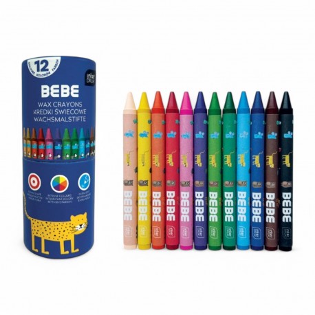 362933 KREDKI ŚWIECOWE 12 KOL. BEBE KIDS INTERDRUK