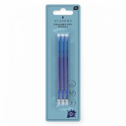 331861 WKŁAD DO DŁUGOPISU ŚCIERALNEGO NIEBIESKI 3 szt. 0,7mm INTERDRUK