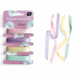 345493 ZESTAW TASIEMEK 4x2m PASTEL INTERDRUK