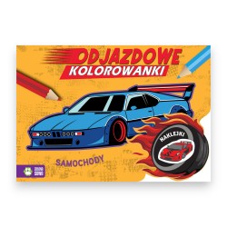 998627 MALOWANKA ODJAZDOWE KOLOROWANKI SAMOCHODY ZIELONA SOWA