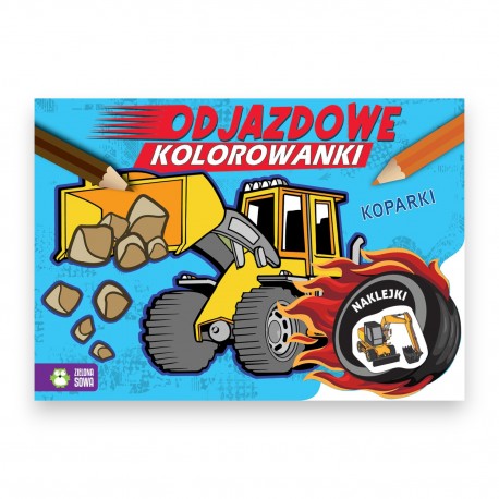 998603 MALOWANKA ODJAZDOWE KOLOROWANKI KOPARKI ZIELONA SOWA