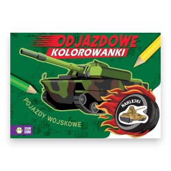 998597 MALOWANKA ODJAZDOWE KOLOROWANKI POJAZDY WOJSKOWE ZIELONA SOWA