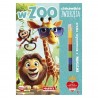 7900324 CIEKAWSKIE ZWIERZĘTA, W ZOO, KOLOROWANKA Z NAKLEJKAMI I KREDKĄ MARTEL