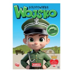 900263 WOJSKO, KOLOROWANKA Z NAKLEJKAMI MARTEL