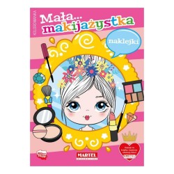 900010 MAŁA MAKIJAŻYSTKA, KOLOROWANKA Z NAKLEJKAMI MARTEL