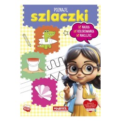 668682 POZNAJE SZLACZKI, KOLOROWANKA Z NAKLEJKAMI MARTEL