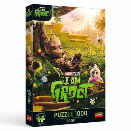 10834 TREFL PUZZLE 1000 el. I AM GROOT, MARVEL, PREMIUM PLUS QUALITY