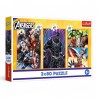 34883 TREFL PUZZLE 3x80 EL. DNI PEŁNE AKCJI, MARVEL