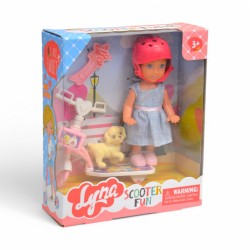 470537 MINI LALKA Z JULAJNOGĄ W KASKU PEGAZ