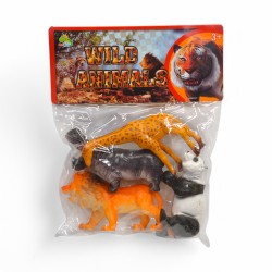 471688 ZESTAW DZIKIE ZWIERZĘTA W WORKU 4 szt. PEGAZ