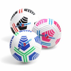 110169 PIŁKA NOŻNA ROMBY MIX COLORS BEST MS TOYS