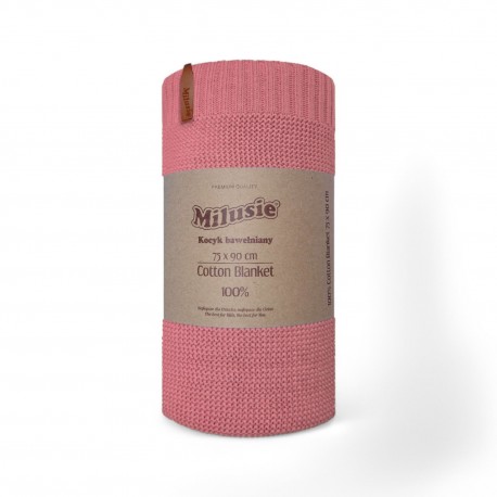 039172 KOC BAWEŁNIANY 75x90CM RÓŻOWY MILUSIE BRAND S.C.
