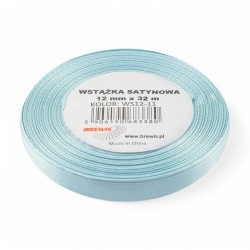 683380 WSTĄŻKA SATYNOWA BŁĘKITNY 12x32 BREWIS