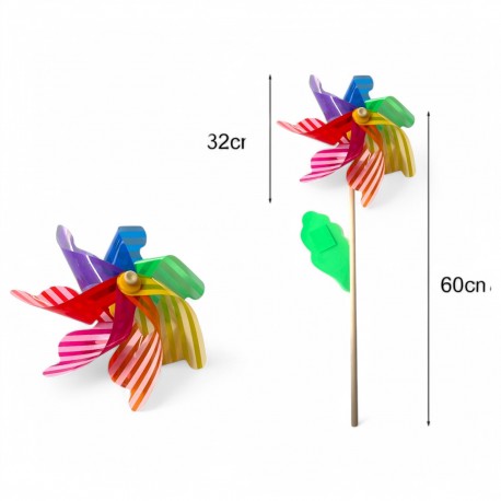 467801 WIATRAK NA PATYKU W PASKI KOLOROWY GAZELO