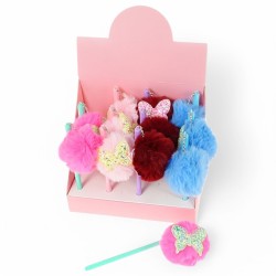 559929 DŁUGOPIS POMPON MOTYL 4 KOLORY