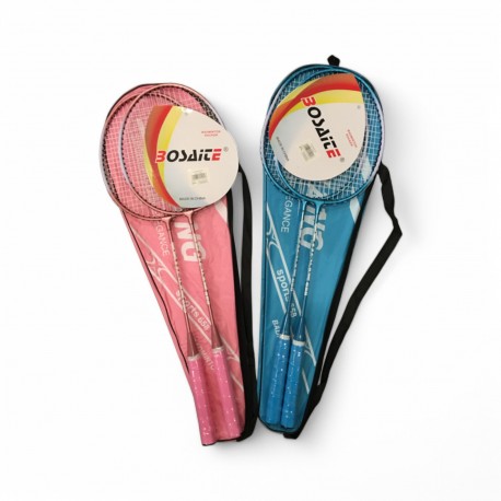 1110046 ZESTAW DO BADMINTONA 2 RAKIETKI POKROWIEC 2 KOL BEST MS TOYS