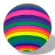 9481265 PIŁKA GUMOWA KOLOROWA W PASKI 23 CM GAZELO