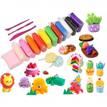 782380 MAGICZNA PIAKNOLINA PLASTELINA 12 KOLORÓW PEGAZ