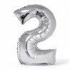 145083 BALON FOLIOWY CYFRA 2 SREBRNY 76 CM SMART GODAN