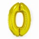 145427 BALON FOLIOWY CYFRA 0 ZŁOTY 76 CM SMART GODAN