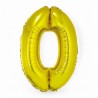145427 BALON FOLIOWY CYFRA 0 ZŁOTY 76 CM SMART GODAN