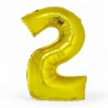 145472 BALON FOLIOWY CYFRA 2 ZŁOTY 76 CM SMART GODAN