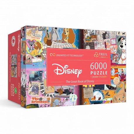 81037 TREFL PUZZLE 9000 EL. THE GREAT BOOK OF DISNEY, PRIME, ART COLLECTION