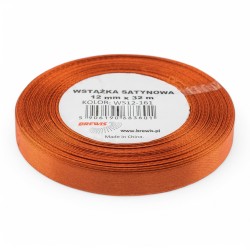 683601 WSTĄŻKA SATYNOWA BRĄZOWY 12x32 BREWIS
