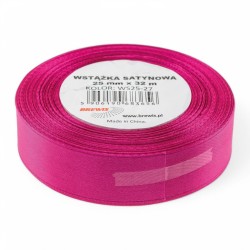 683656 WSTĄŻKA SATYNOWA FUKSJA 25x32 BREWIS