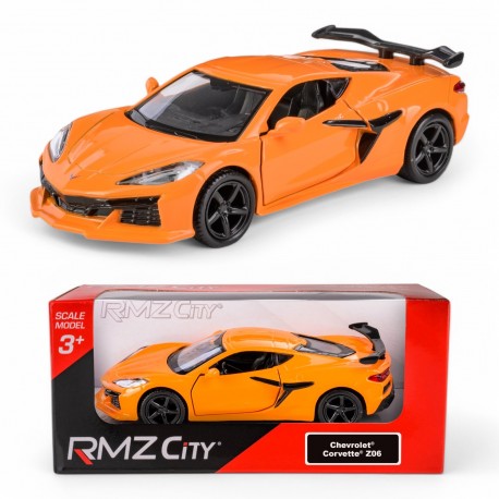AUTO METALOWE Z NAPĘDEM CHEVROLET CORVETTE Z06 ORANGE MODEL 1:43 DAFFI 111592