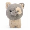 200289 MASKOTKA PLUSZAK ŚWINKA SZARY PLUSZOWY TEDDY PETS AURORA DAFFI