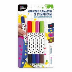 KIDEA 706790 MAGICZNE FLAMASTRY ZE STĘPELKAMI 10 szt.