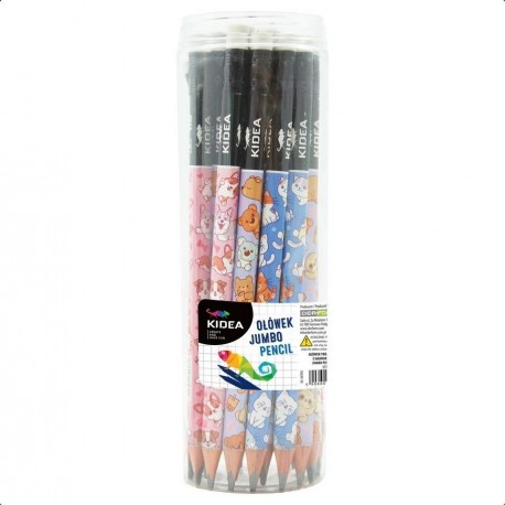 KIDEA 706677 OŁÓWEK TRÓJKĄTNY JUMBO Z NADRUKIEM