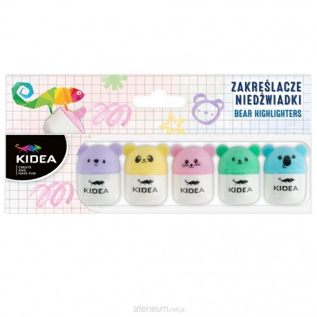 KIDEA 705960 ZAKREŚLACZE NIEDŹWIADKI 5 szt.