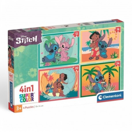 217458 CLEMENTONI PUZZLE 4w1 STITCH SUPERCOLOR