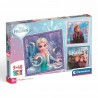 250219 CLEMENTONI PUZZLE 3X48 DISNEY FROZEN SUPERCOLOR