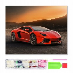 788108 DIAMENTOWA MOZAIKA 40x30 KRAJOBRAZ GÓRSKI, LATO