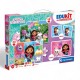 183197 CLEMENTONI PUZZLE 4w1 EDUKIT KOCI DOMEK GABI