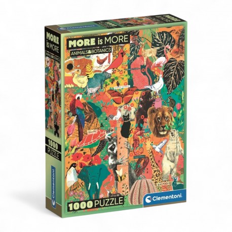 370733 CLEMENTONI PUZZLE 1000 el. ZWIERZĘTA MORE IS MORE