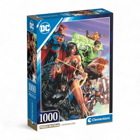 398522 CLEMENTONI PUZZLE 1000 el. JUSTICE LEAGUE, DC